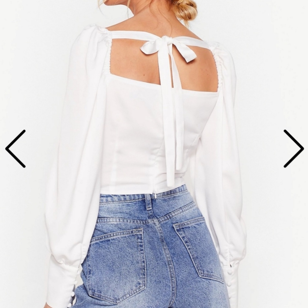 Nasty Gal White blouse